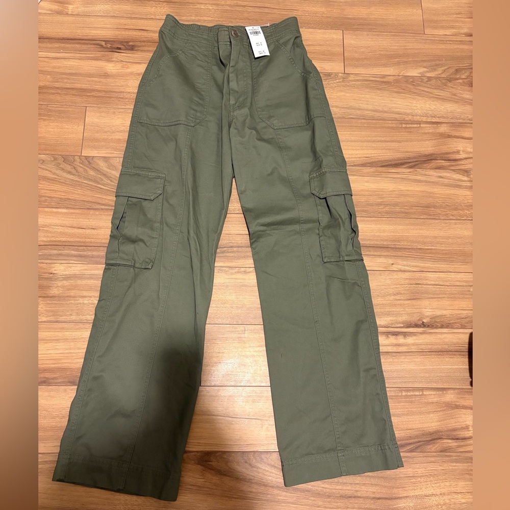 Abercrombie & Fitch Green Relaxed Cargo Pants